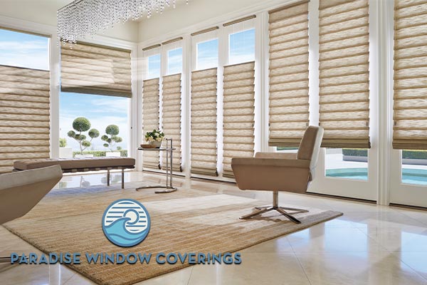 image of beuatiful window shades from Paradise Window Coverings.